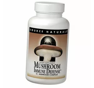 Комплекс из 16 разновидностей грибов, Mushroom Immune Defense, Source Naturals  30таб (71355021)