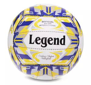 Мяч волейбольный VB-3125 Legend  №5 Бело-желто-синий (57430033)