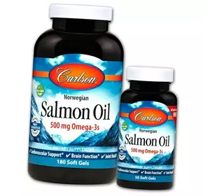 Норвежское масло лосося, Salmon Oil, Carlson Labs  230гелкапс (67353001)