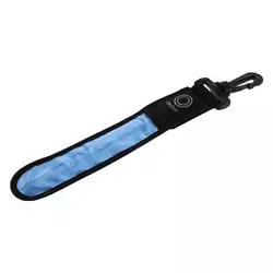 Брелок-фликер светоотражающий с карабином и светодиодом Seeyu 1P02    Синий (60508670)
