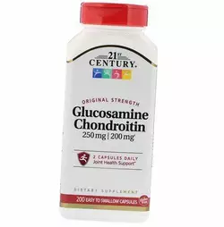 Глюкозамин Хондроитин, Glucosamine Chondroitin, 21st Century  60капс (03440001)