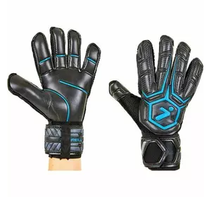 Перчатки вратарские с защитными вставками FB-905 No branding  8 Черно-синий (57429065)