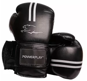 Боксерские перчатки 3016 Power Play  14oz Черно-белый (37228046)