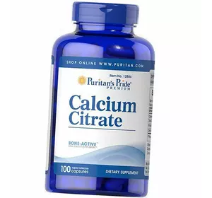 Цитрат Кальция, Calcium Citrate, Puritan's Pride  100капс (36367043)
