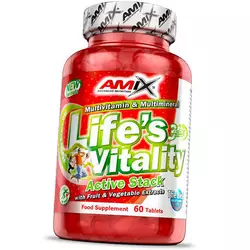 Ежедневные Мультивитамины, Life's Vitality Active Stack, Amix Nutrition  60таб (36135010)