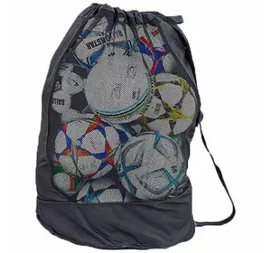 Сумка-рюкзак для мячей С-4894 No branding   Черный (57429387)