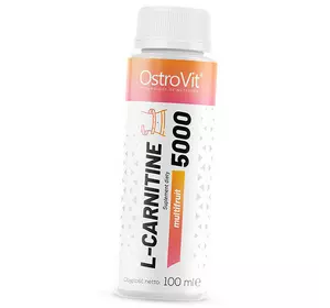 Карнитин Жидкий, L-carnitine 5000 Shot, Ostrovit  100мл Мультифрукт (02250026)