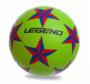 Мяч резиновый Футбольный FB-1922 Legend   Салатово-красно-синий (59430005)