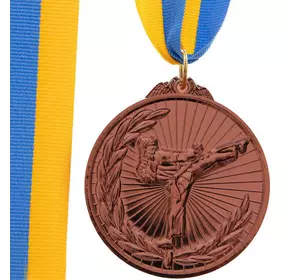 Медаль спортивная с лентой Каратэ C-7016     Бронзовый (33508367)