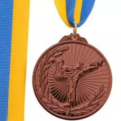 Медаль спортивная с лентой Каратэ C-7016     Бронзовый (33508367)