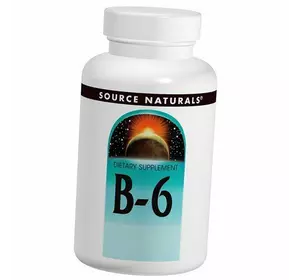 Витамин В6 (Пиридоксин), B-6, Source Naturals  100таб (36355063)