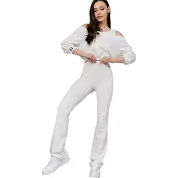 Костюм тройка брюки, топ и худи SET8 TotalFit  M Белый (06399048)