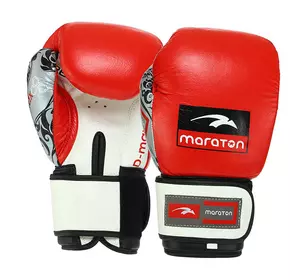 Перчатки боксерские DMAX MRT-C4 Maraton  12oz Красно-белый (37446004)