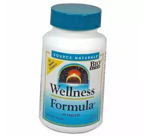 Ежедневная иммунная поддержка, Wellness Formula, Source Naturals  45таб (71355022)