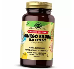 Экстракт Листьев Гинкго Билобы, Ginkgo Biloba Leaf Extract, Solgar  180вегкапс (71313002)