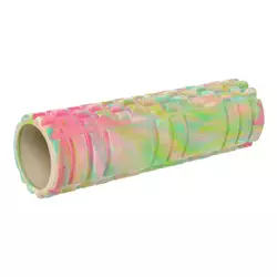 Роллер для йоги и пилатеса (мфр ролл) Grid Combi Roller FI-9373    45см Салатово-розовый (33508400)