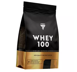 Комплексный Сывороточный Протеин, Gold Core Line Whey 100, Trec Nutrition  900г Клубника (29101012)
