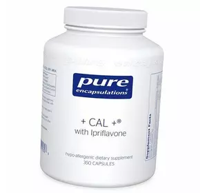 Витамины при остеопорозе, CAL with Ipriflavone, Pure Encapsulations  350капс (36361107)