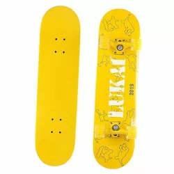 Скейтборд в сборе со светящимися колесами Lukai SK-1245 No branding   Желтый (60429383)