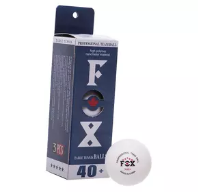 Набор мячей для настольного тенниса Fox T005    Белый 3шт (60508450)