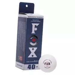Набор мячей для настольного тенниса Fox T005    Белый 3шт (60508450)
