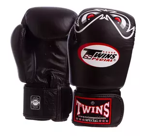 Перчатки боксерские кожаные FBGVL3-25 Twins  14oz Черный (37426144)