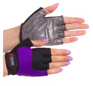 Перчатки для фитнеса женские BC-3788 Zelart  M Фиолетовый (07363022)