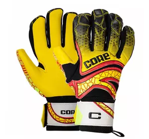 Перчатки вратарские с защитой пальцев FB-9533 Core  8 Желтый (57568008)