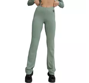 Женские брюки прямого кроя в рубчик E5 TotalFit  S Зеленый (06399732)
