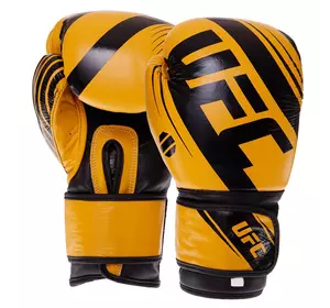 Перчатки боксерские Rush BO-0574 UFC  10oz Желто-черный (37512054)