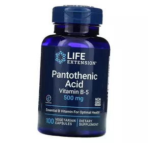 Пантотеновая кислота, Pantothenic Acid 500, Life Extension  100вегкапс (36346013)