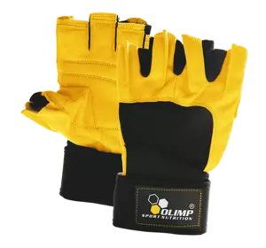 Перчатки для тренажерного зала Raptor Olimp Nutrition  S Желтый (07283007)