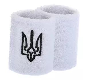 Напульсник спортивный махровый Герб Украины BC-9280 FDSO   Белый (35508021)