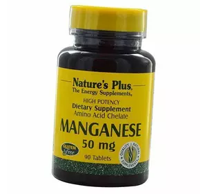 Хелат Марганца, Manganese 50, Nature's Plus  90таб (36375011)