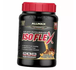 Чистый изолят сывороточного протеина, Isoflex, Allmax Nutrition  907г Шоколад с арахисовым маслом (29134005)
