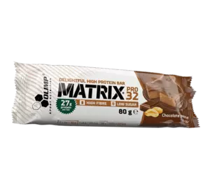 Протеиновый батончик с низким содержанием сахара, Matrix pro 32, Olimp Nutrition  80г Шоколад с арахисом (14283001)