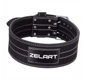 Пояс атлетический кожаный SB-165150 Zelart  L Черный (34363016)