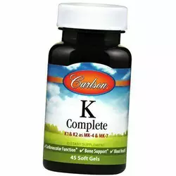 Витамин К, полная формула, K-Complete, Carlson Labs  45гелкапс (36353083)