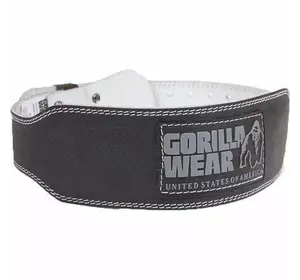 Пояс Padded Leather Belt Gorilla Wear  S/M Черно-серый (34369004)