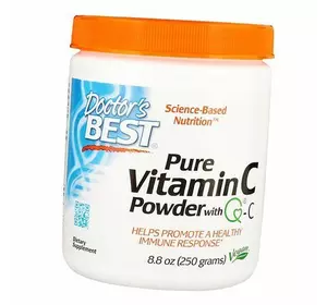 Витамин С порошок, Pure Vitamin C with Q-C, Doctor's Best  250г (36327058)