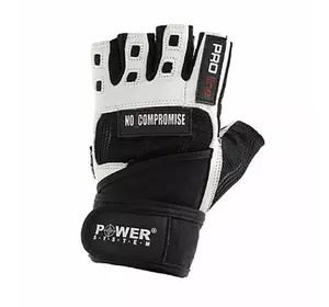Перчатки для фитнеса и тяжелой атлетики No Compromise PS-2700 Power System  XL Черно-белый (07227015)
