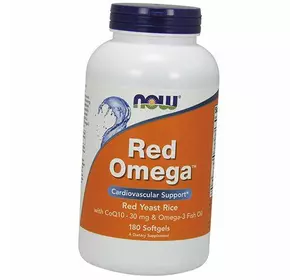 Омега-3, Red Omega, Now Foods  180гелкапс (67128024)