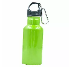 Бутылка для воды с карабином FI-0044   500мл Зеленый (09429036)