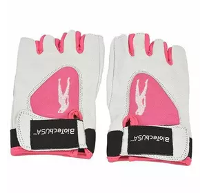 Перчатки для тренировок и фитнеса Lady1 BioTech (USA)  M Бело-розовый (07084006)