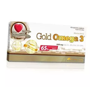 Рыбий жир, Омега 3, Gold Omega 3, Olimp Nutrition  60гелкапс (67283003)
