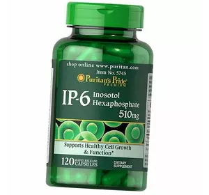 Инозитол Гексафосфат, IP-6 Inositol Hexaphosphate 510, Puritan's Pride  120капс (36367252)