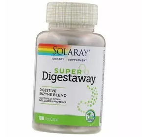 Смесь ферментов, Super Digestaway, Solaray  180вегкапс (69411002)