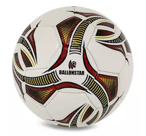 Мяч футбольный Crystal FB-4189 Ballonstar  №5 Бело-красный (57566157)