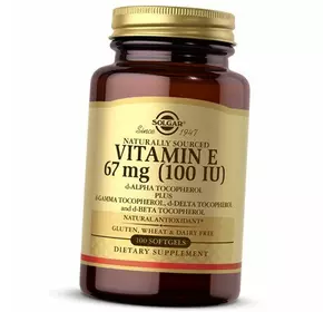 Натуральный Витамин Е, Vitamin E 100, Solgar  100гелкапс (36313073)