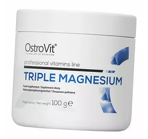 Тройной магний, Triple Magnesium, Ostrovit  100г Без вкуса (36250054)
